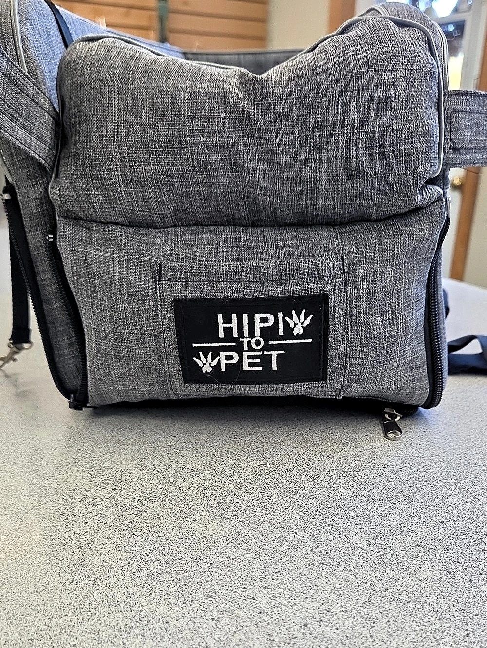 HIP TO PET Carrier Backpack in Gray New